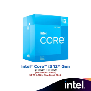 Intel® Core™ i3-12100 (4-Core/8-Threads) Intel Processor | Intel 12th Gen CPU (LGA1700)
